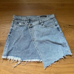 BlankNYC Denim Crossover skirt